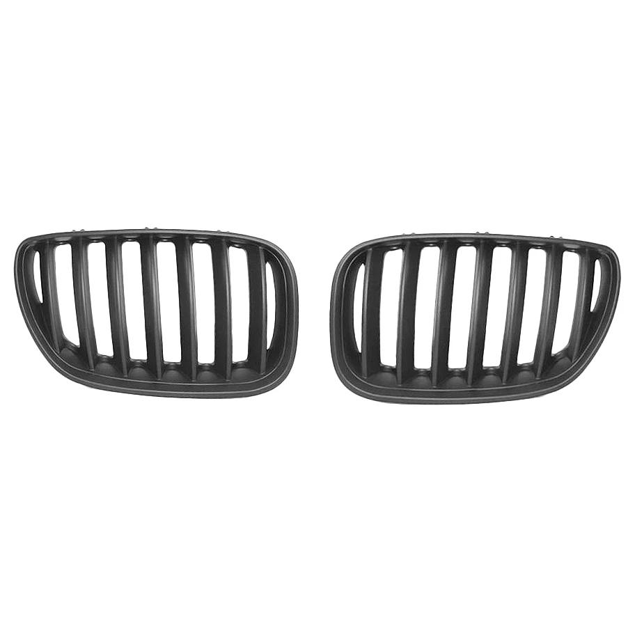 Grille Bumper Grills Matte Black Grill Front Replacement Kidney Grill for BMW E53 X5 LCI 04-06