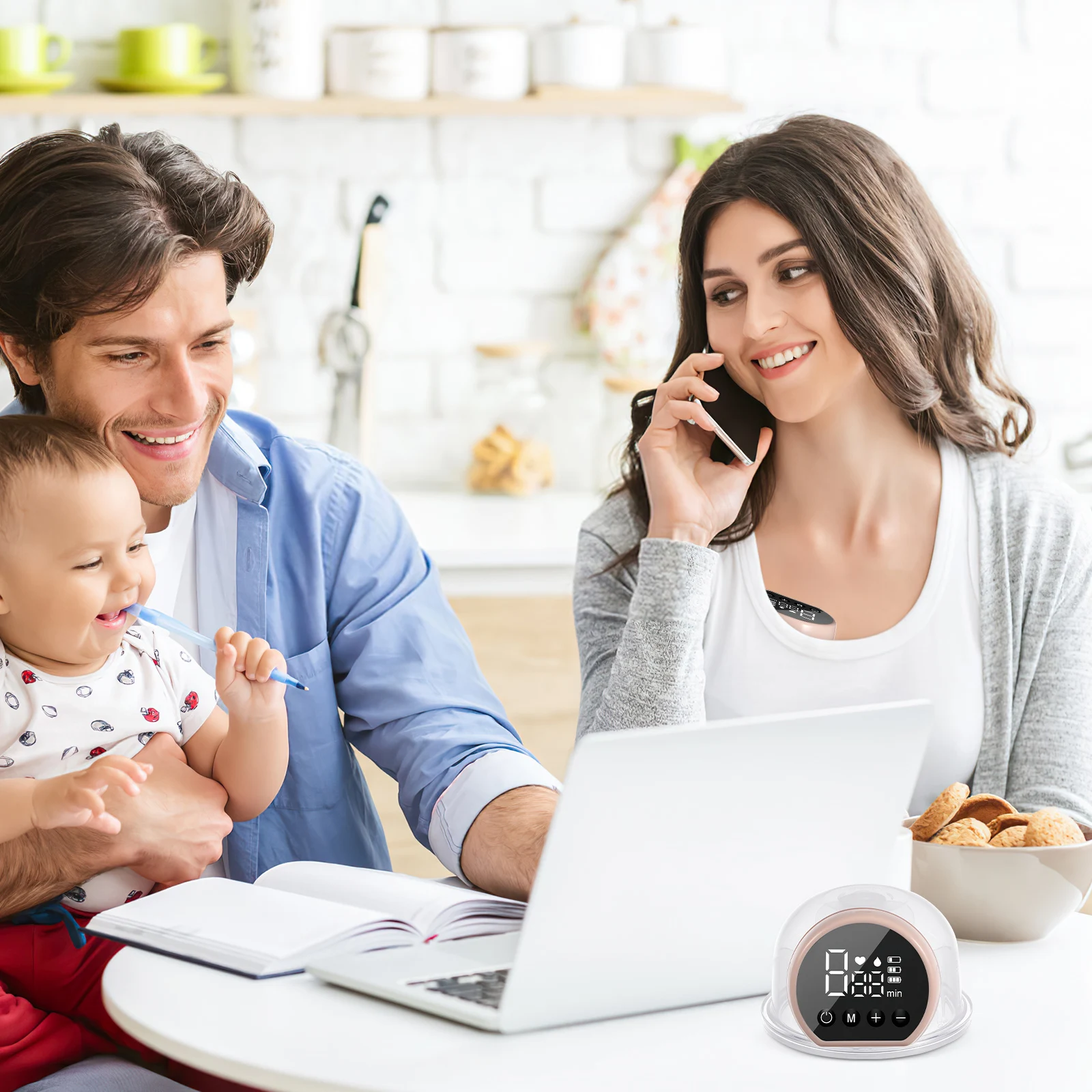 

Milking Machine Electric Breast Pump Baby Silica Gel Handheld for Breastfeeding