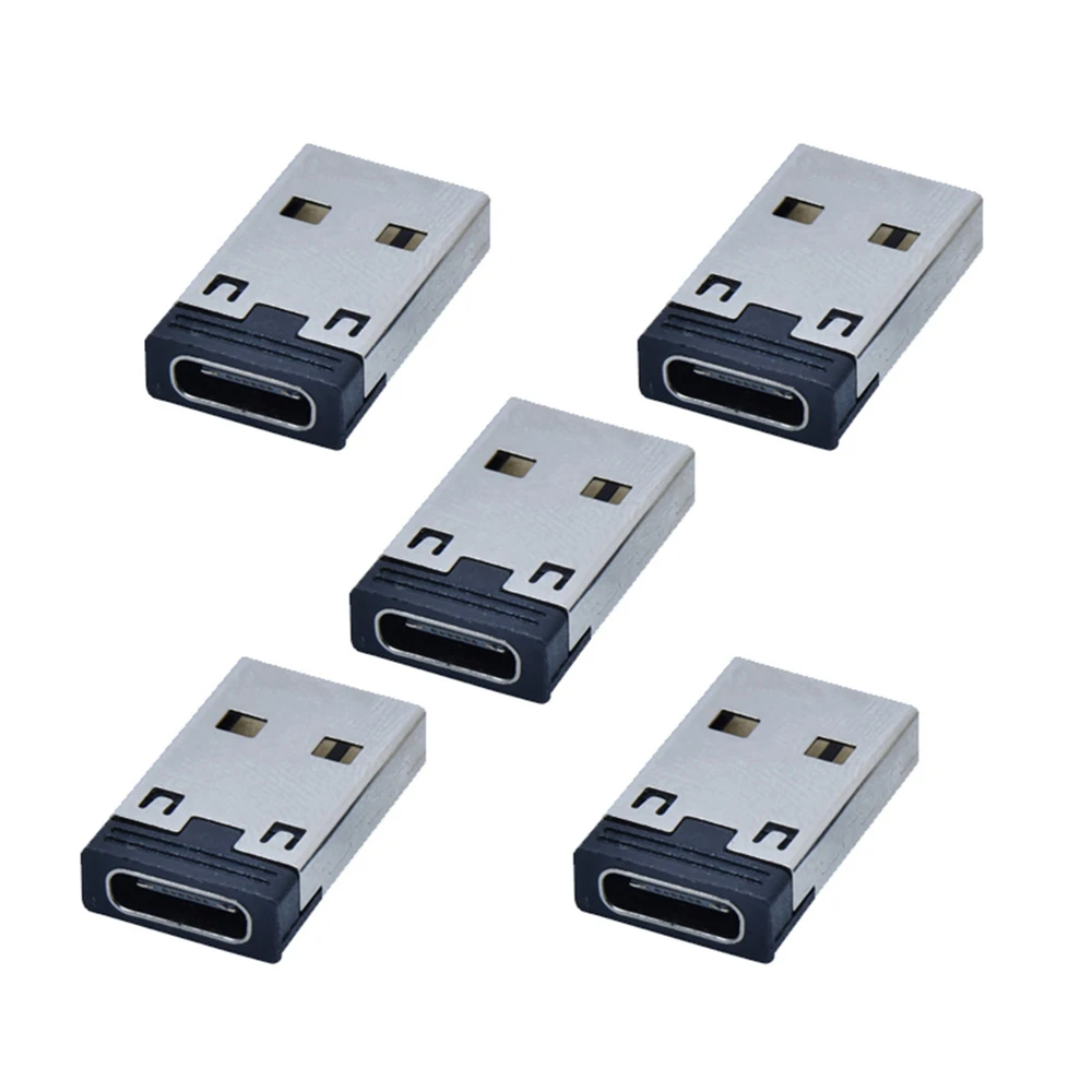 5pcs/lot Type C USB-C Female to USB 2.0 A Male 480Mbps Data Power Adapter for Laptop Tablet Phone