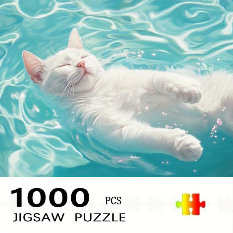 quebra-cabeca-de-1000-pecas-gato-na-Agua-decoracao-para-casa-jogo-para-adultos-diversao-em-familia-quebra-cabecas-educativos