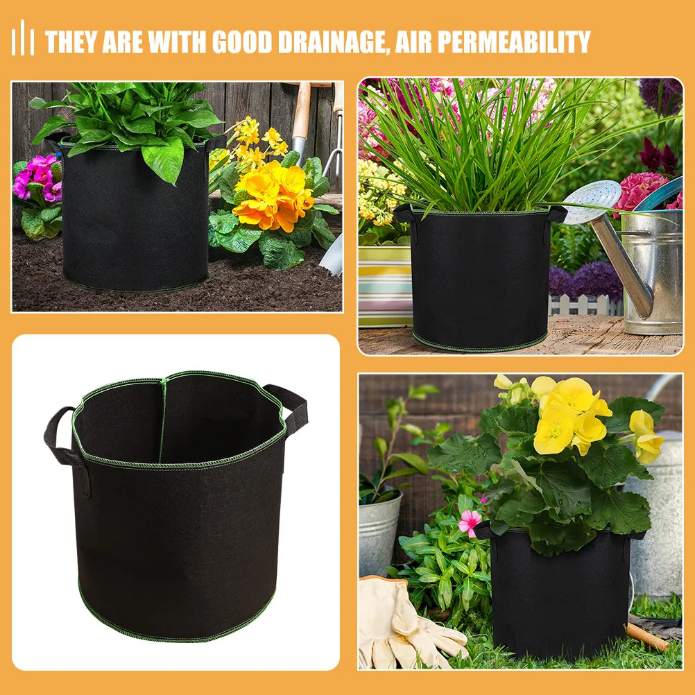 

Набор из 6 мешков для выращивания растений из нетканого материала: горшки для цветов, овощей, саженцев, для использования в помещении и на улице, для пересадки в саду