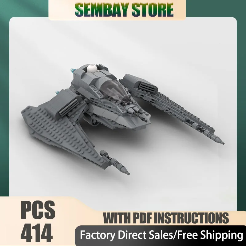 

Star Movie Moc Building Bricks Modular Imperial Command Fighter Model Technology Blocks Christmas Toy Construction Holiday Gifts