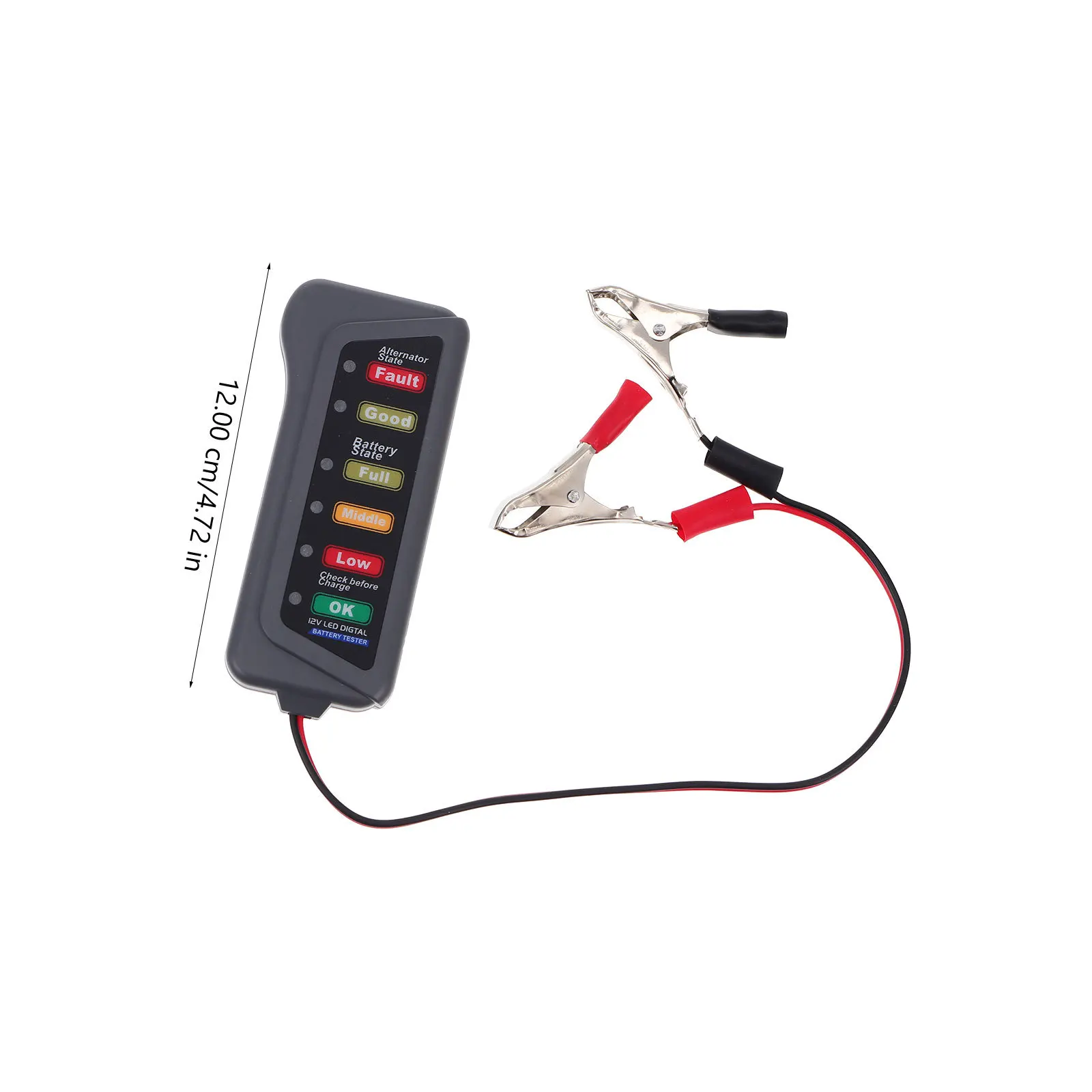 자동차 발전기 테스터 디지털 12V 자동차 LED 표시기 스마트 분석기 자동차용 정확한 측정