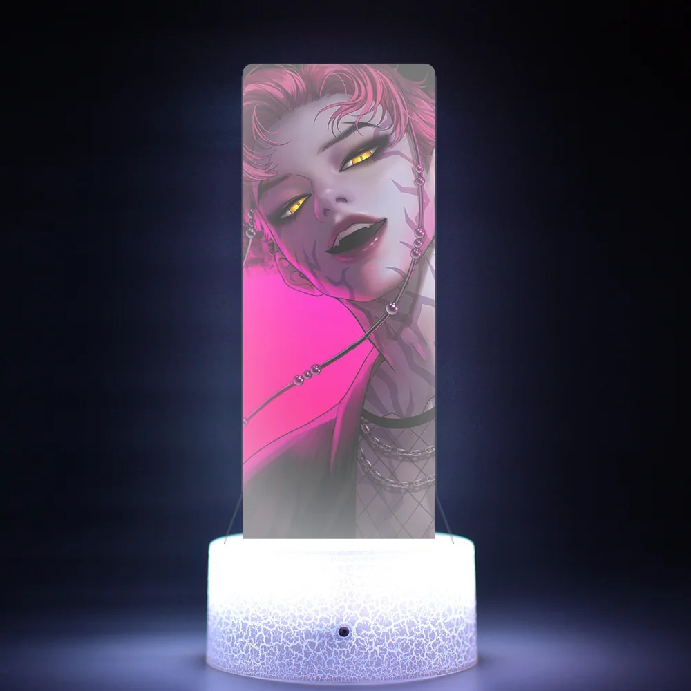 ไฟห้องนอนแบบโมโนโครม รีโมทคอนโทรล 16 สี ไฟกลางคืน K-Pop Demon Hunters Kawaii Zoe Rumi Mira Saja Boys Superstar