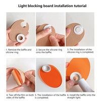 Acrylic Light-Blocking Baffle Anti-Blue-Light Thicken Nail Blocking Plate Straight-Shaped Nail Blocking Film