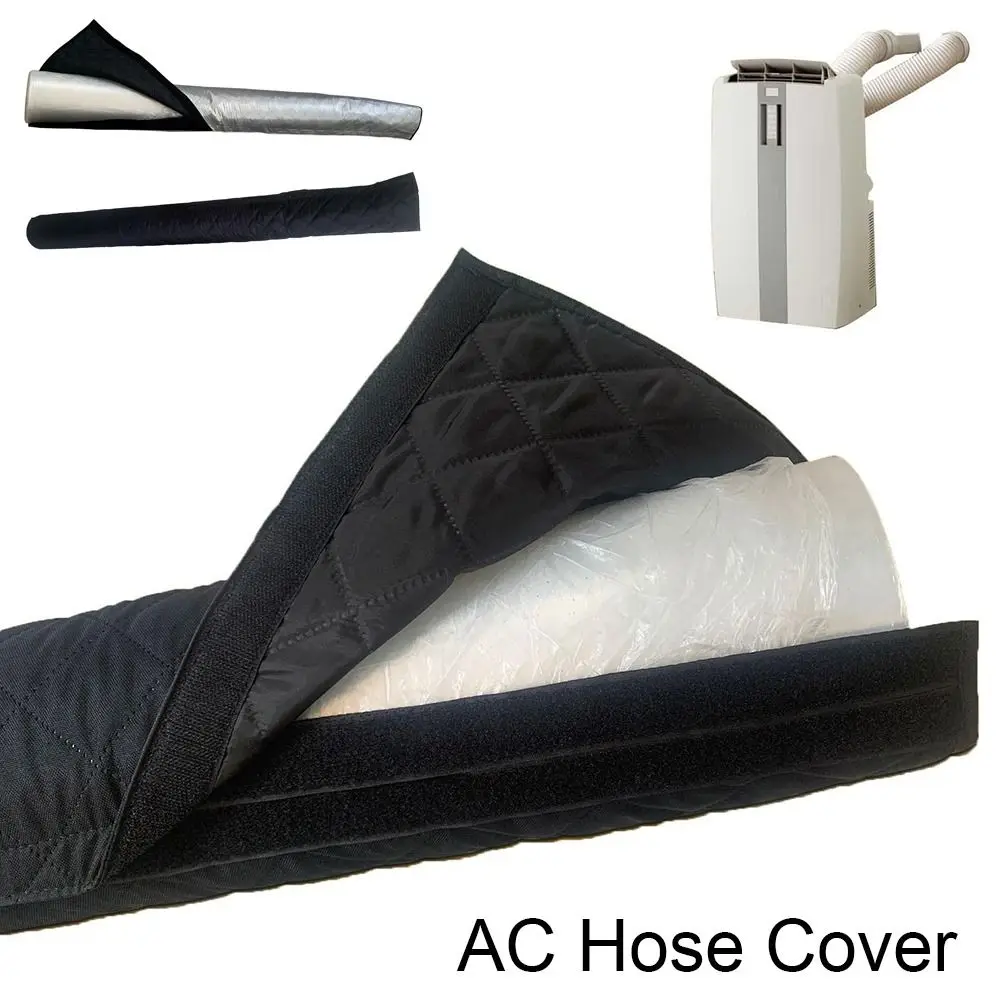 

Hose Sleeve AC Hose Cover Outlet Pipe Tube Energy Saving Hose Wrap with No Leaks Air Cloth Plate Insulation Cover for 59 Inch