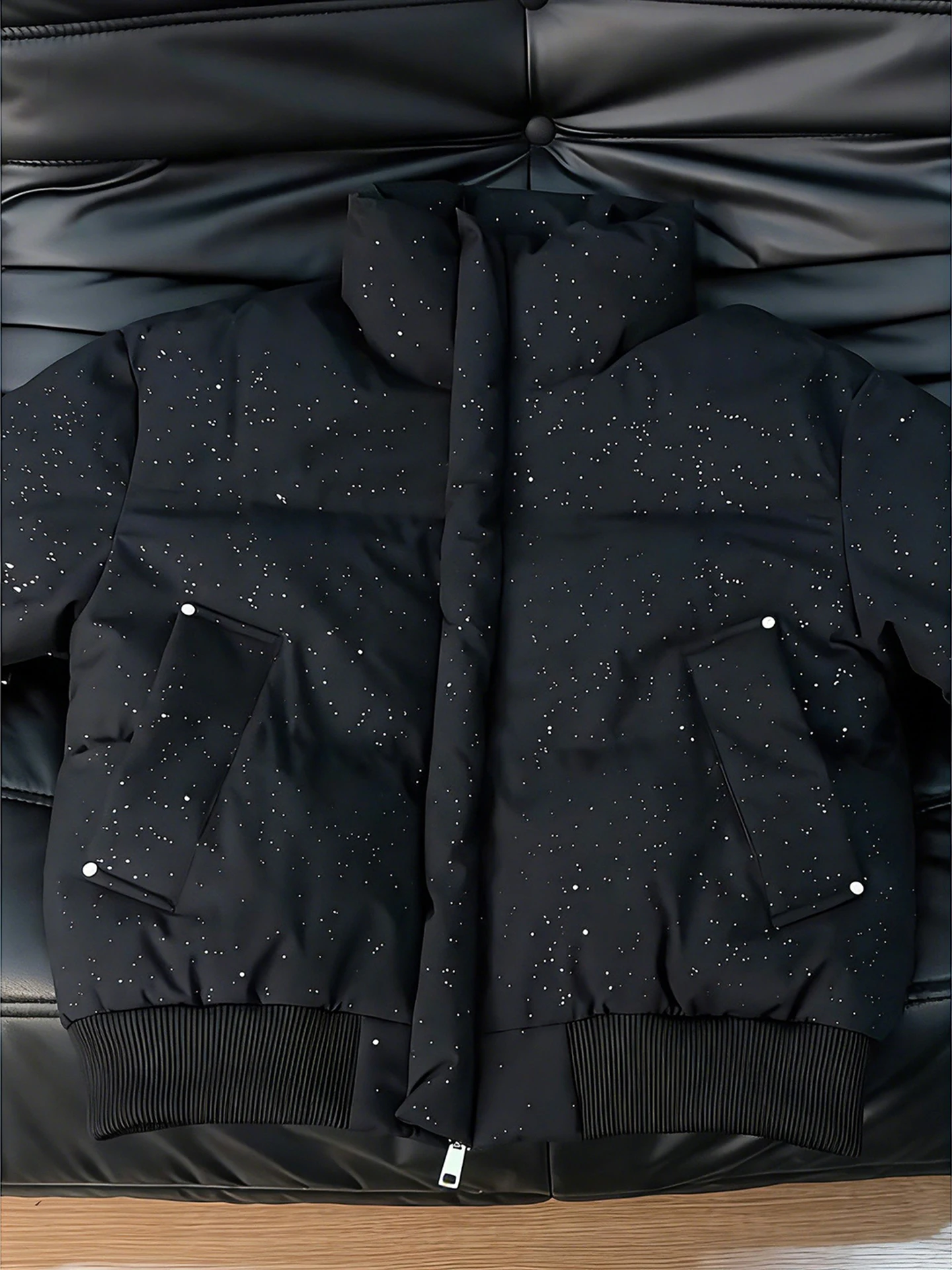 

Черное хлопковое пальто Bla High Street ex down Cotton Jaet Thi Warm ort Sle Универсальное хлопковое пальто для зимней молодежи 39 повседневная одежда