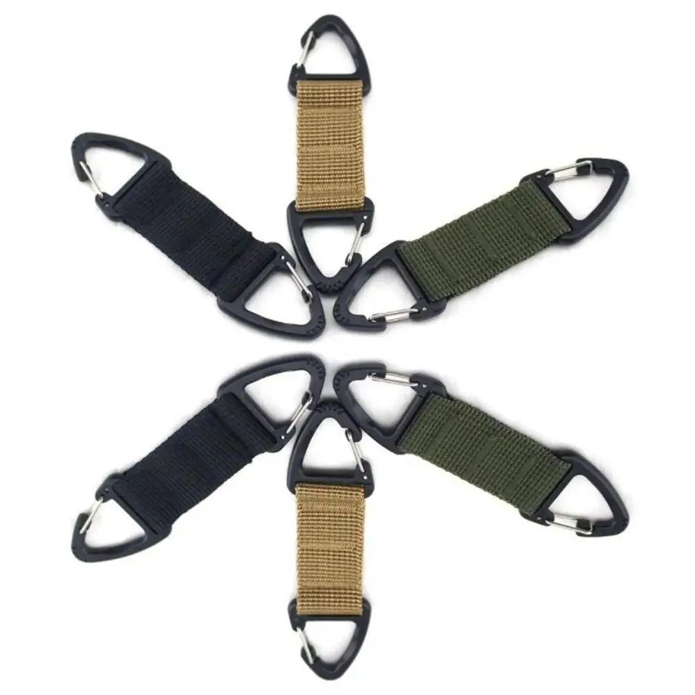 Double-headed Quick Release Carabiner Rotatable Safe Molle Camping Carabiner Sturdy Multifunctional Webbing Belt Buckle