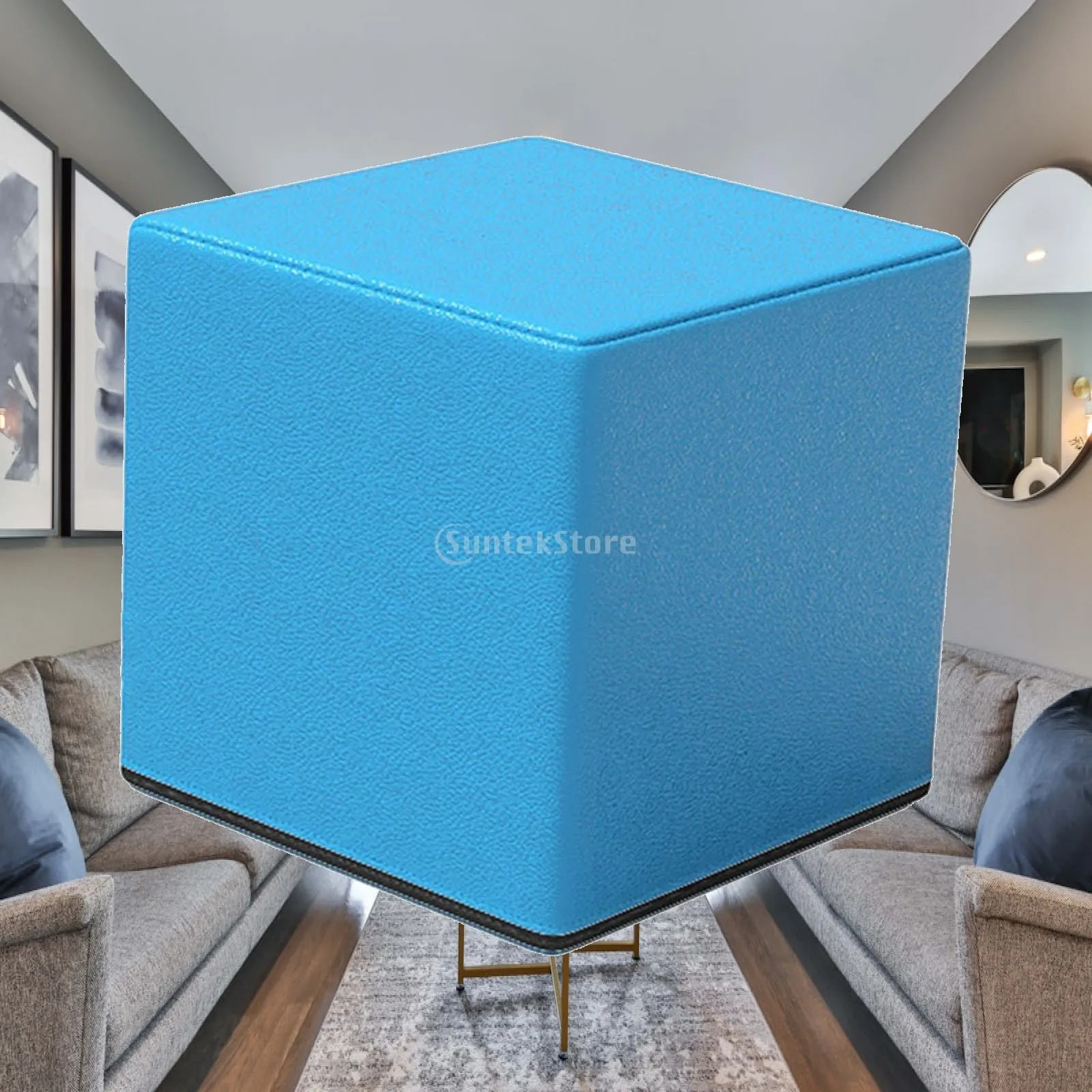 Portable Yoga Brick PU Leather Lightweight Non Slip Block for Stretching Balance for Dance and Home Gym
