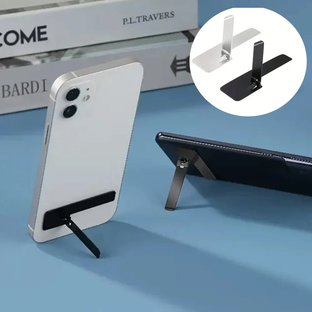 2 PC Ultra Thin Phone Holder Stand Desktop Mini Lazy Cellphone Mount For iPhone 16-12 Samsung Xiaomi Foldable Smartphone Bracket