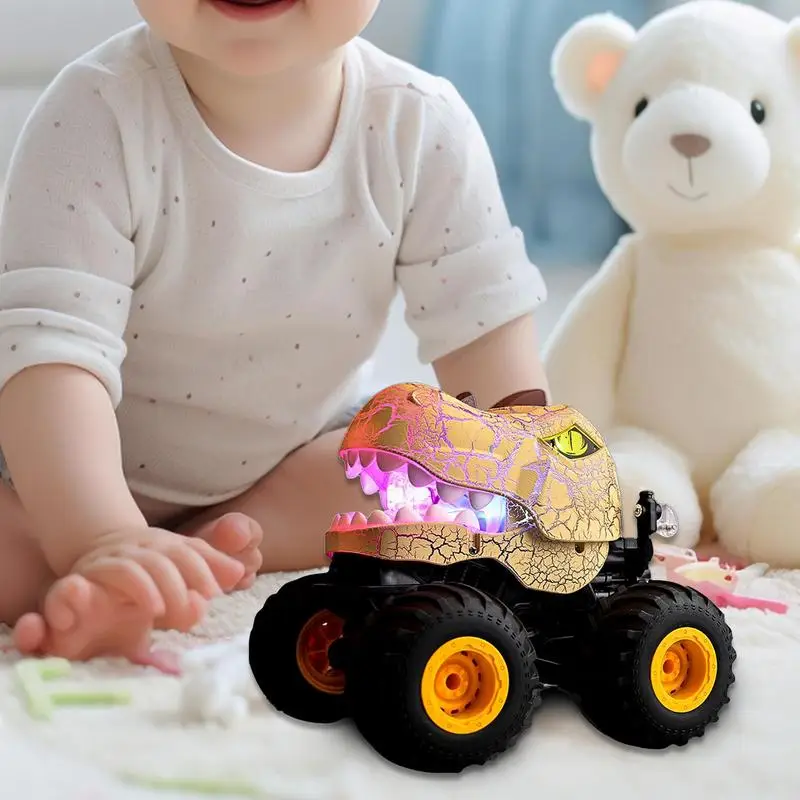 Coche acrobático de dinosaurio para niños, coche de juguete acrobático de 2,4 Ghz, coche de dinosaurio giratorio de 360 grados, juguetes de 70 minutos, juego extendido para niños pequeños