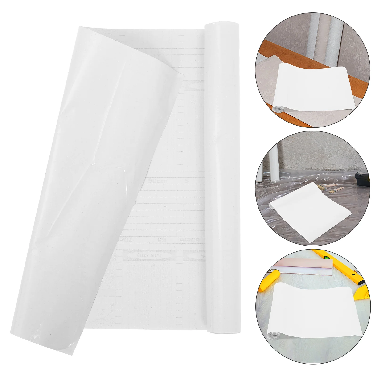 

1 Roll Clear Removable Wall Protector Self-Stick Waterproof Film for Kitchen Backsplash Oil Splash Guard Plastic Adhesive Sheet