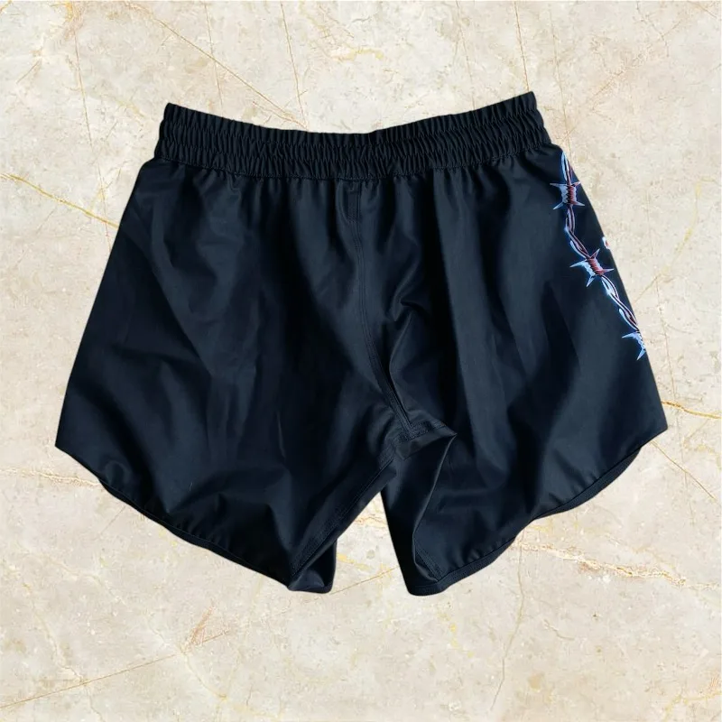 2026 Muay Thai Shorts Breathable Boxing Trunks for Men Kickboxing Training Pants Elastic Waist Combat Sports Fight Competition
