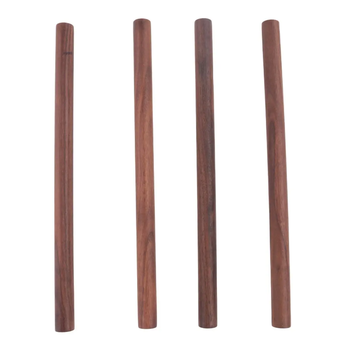 DT38 4Pcs Walnut Wooden Dowel Rods 3/4 X 12 Inch Wooden Dowel Rods Unfinished Round Sticks Wood Sticks for Crafts