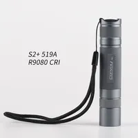 Flashlight Convoy S2+ with 519A R9080 Linterna Led 5amps 12 Groups 18650 Torch Orange Peel Reflector Latarka Camping Lanterna