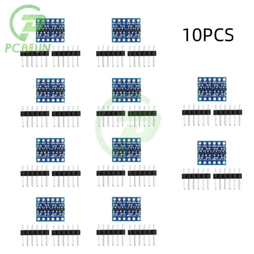4-Way Level Level-Shifting Transparent Conversion Translation IIC I2C Logic Level Converter Voltage Expansion Board DC 2.5-5.5V