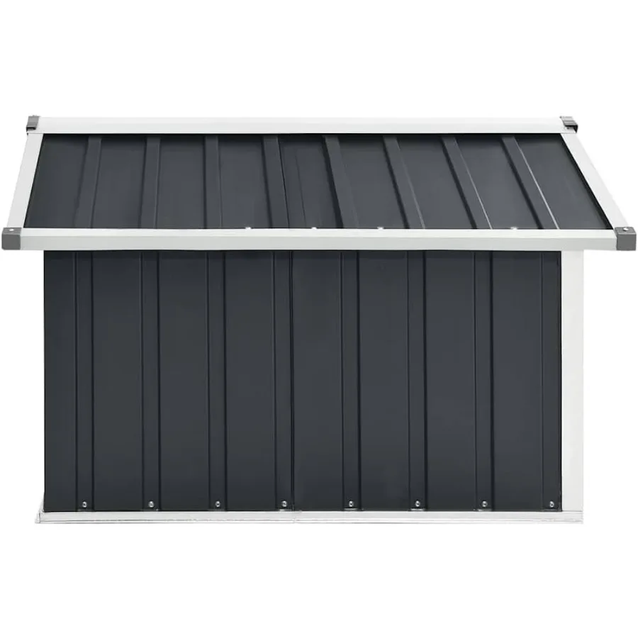 Cobertizo para cortacésped Robot de jardín, 36,2x38,2x24,8, cobertizo para cortacésped de acero galvanizado antracita para uso en exteriores, almacenamiento duradero para jardín