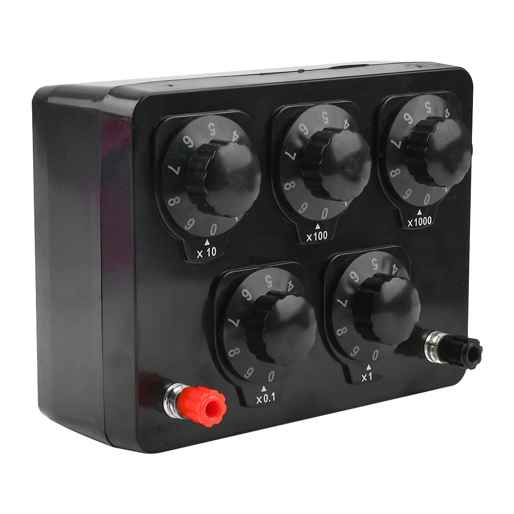Peukerty Widerstandsbox 0-9999 Ohm – Variable Dezade-Widerstand, 1-Ohm-Schritte, Für Schule & Experimente (Lehrgerät