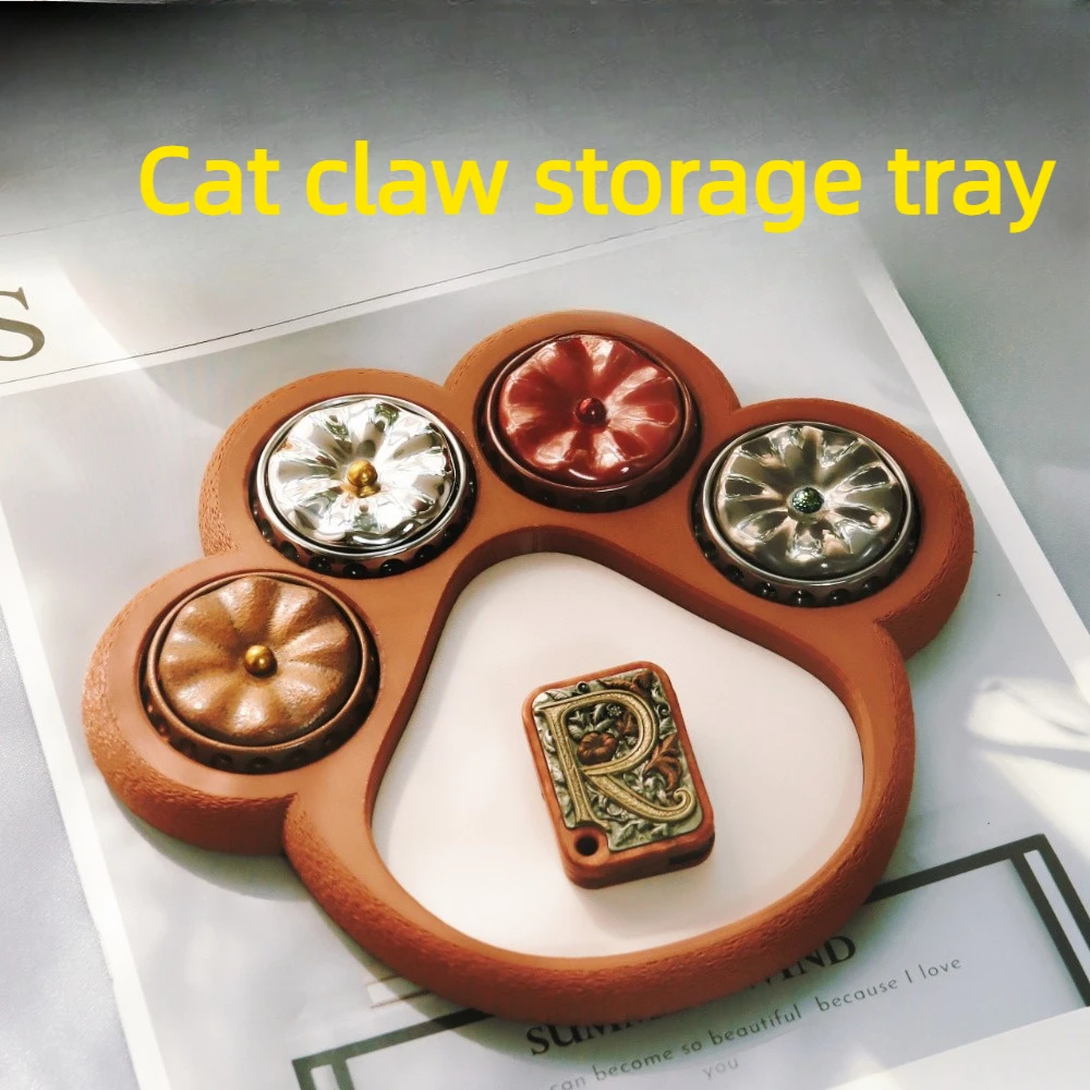 

REEDC лоток для хранения кошачьей лапы EDC Push Card Fidget Spinner стеллаж для хранения настольная декомпрессионная игрушка