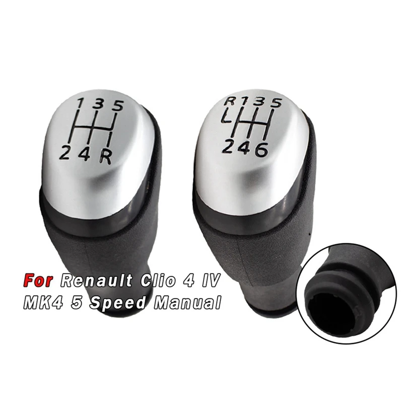 Manual Transmission Gear Shift Knob For Renault Clio 4 IV MK4 LHD 328654134R 328651259R 328657531R 328655866R