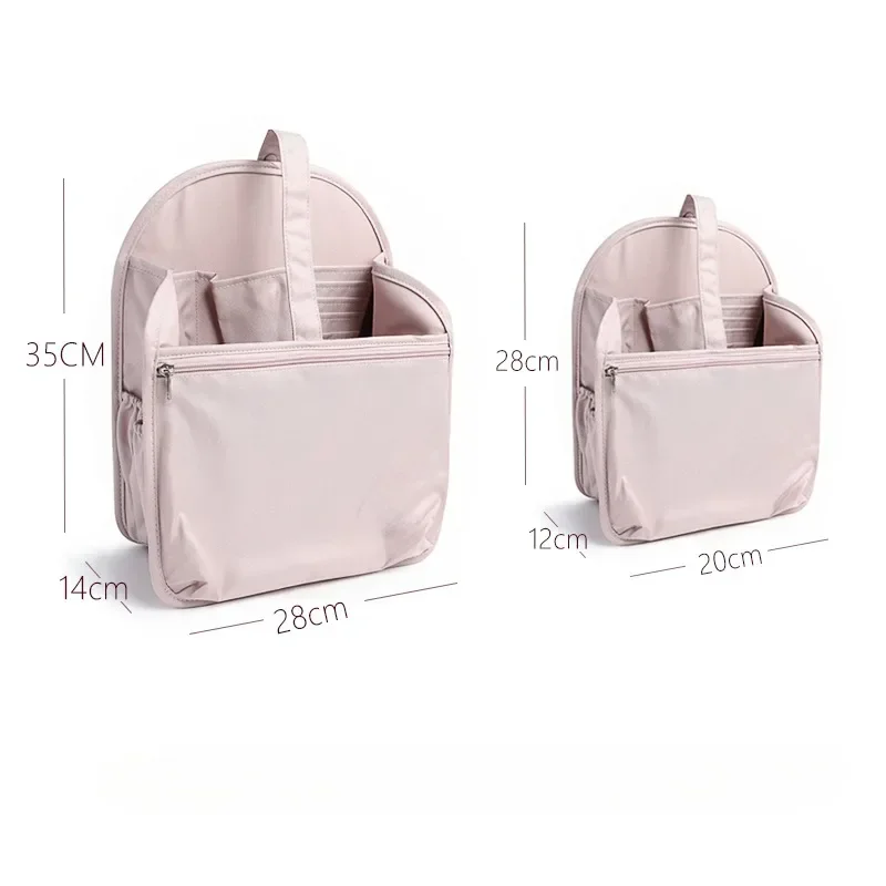 Solid Color Backpack Organizer Insert Nylon Organizer Insert for Backpacks Rucksack Shoulder Bag Women Daypack Divider Foldable