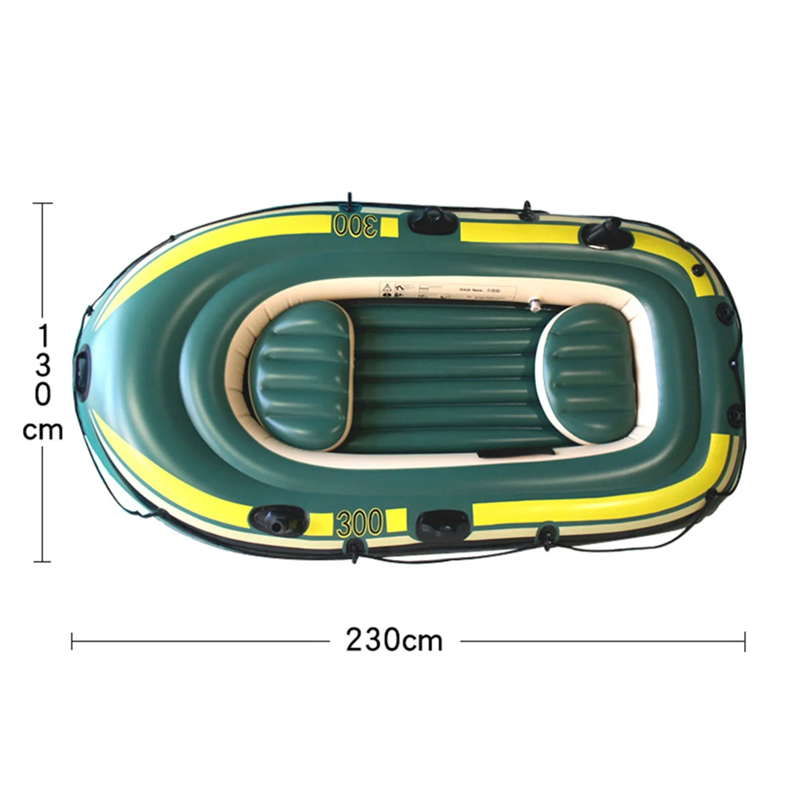 2/3 persona gommone Kayak canoa PVC Blow Up zattera Set (senza remi e pompa a pedale) 200*120*35cm pesca aria Kayak Set canoa