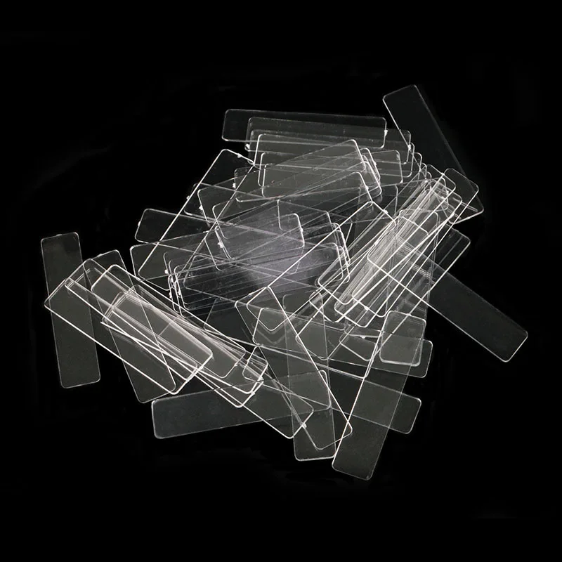 1 مجموعة شفافة نصائح كاذبة عرض موقف شريط لاصق على الوجهين أدوات مسمار تصميم ممارسة حامل Traceless ملصق الغراء #6