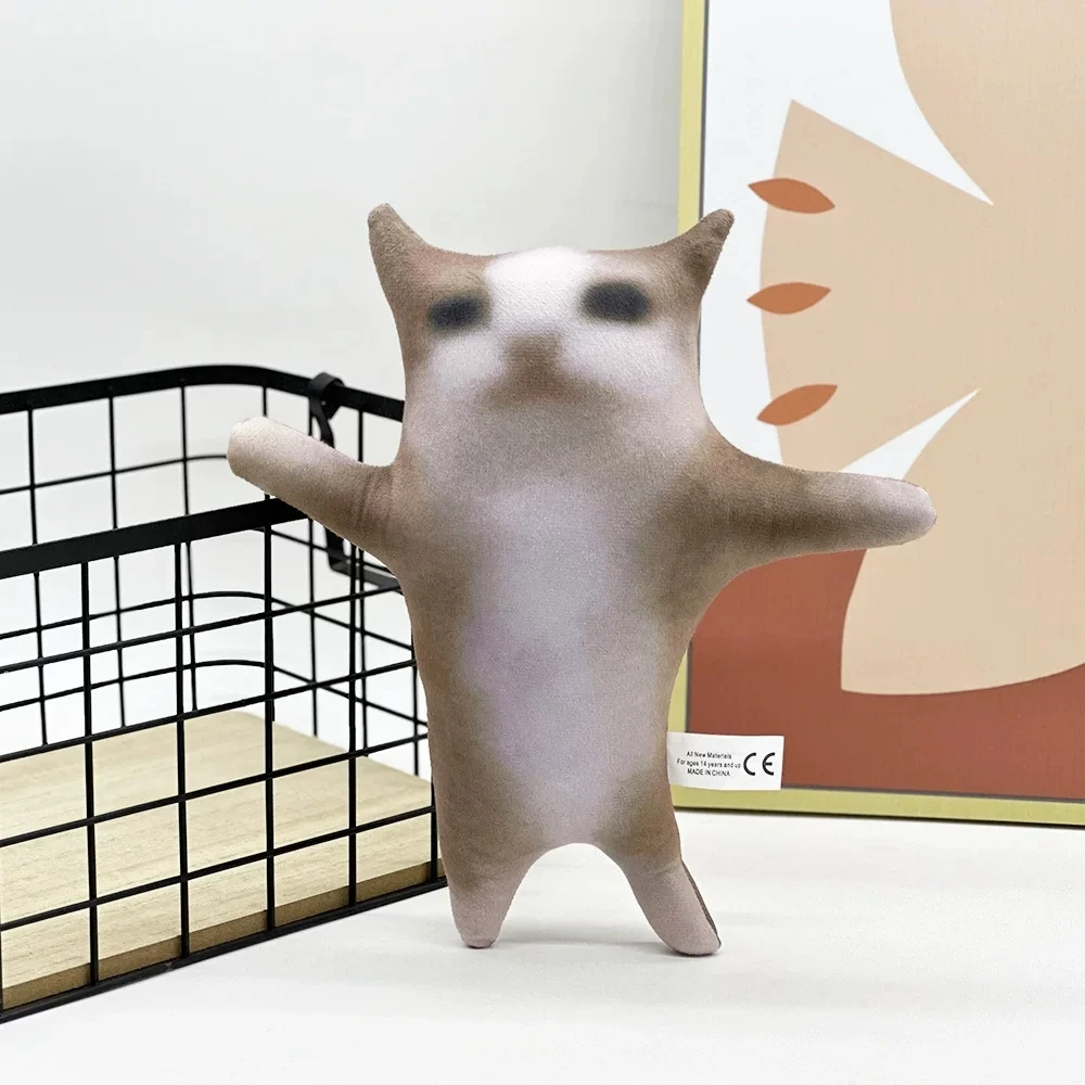 28CM Cat MeMe Dolls Hot Cute El Gato Cat Plush Wowwow Cat Doll Plushies Simulation Happy Cat Animals Kids Birthday Holiday Gifts