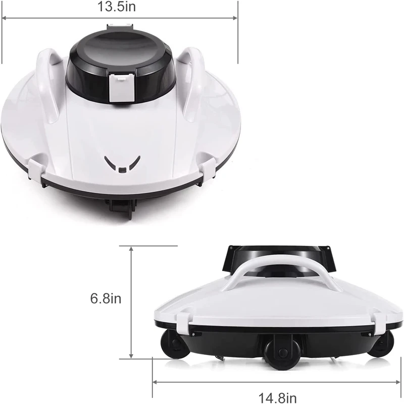 Robot aspirateur de piscine sans fil avec indicateur LED, machine automatique pour livres