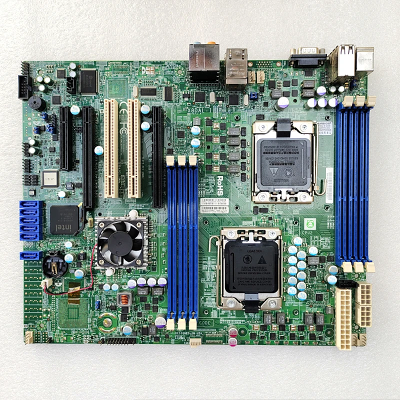 X8DAL-I Original For Supermicro Dual 1366-pin LGA Sockets Graphics Workstation Motherboard 5500 (Tylersburg) Chipset