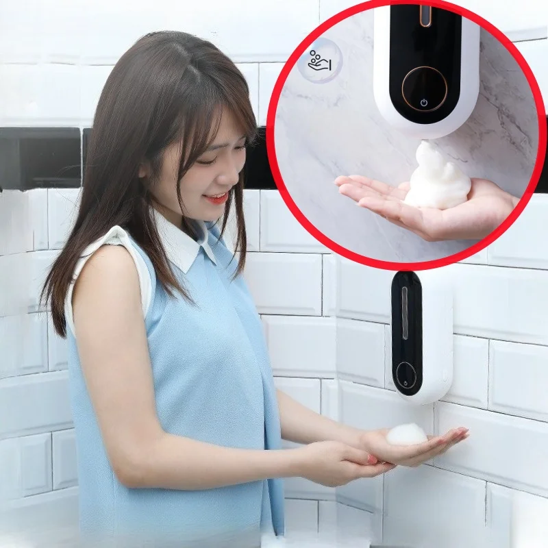 

Smart Home induction soap dispenser Automatic hand sanitizer Electric wall mounted foam mobile phone USB rechargeable dispenser