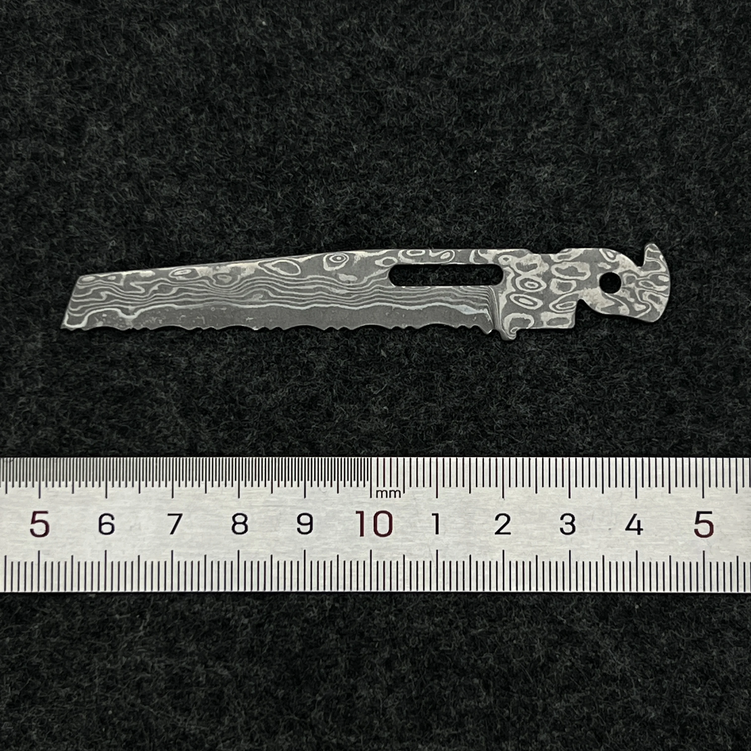 VG10 Core Damascus Steel Replacement Blade For Leatherman P4 Serrated Cutter Tooth Knife DIY Accessories - view 5
