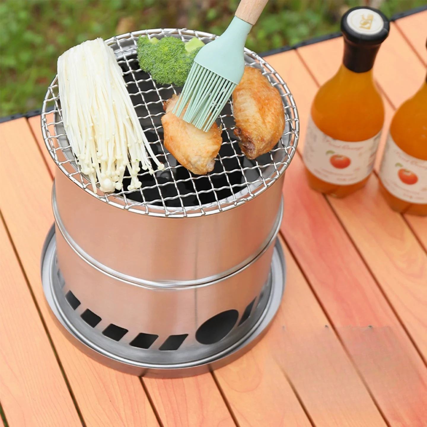 Camping Cooking Options - Portable Folding Wood Gasifier Stove with