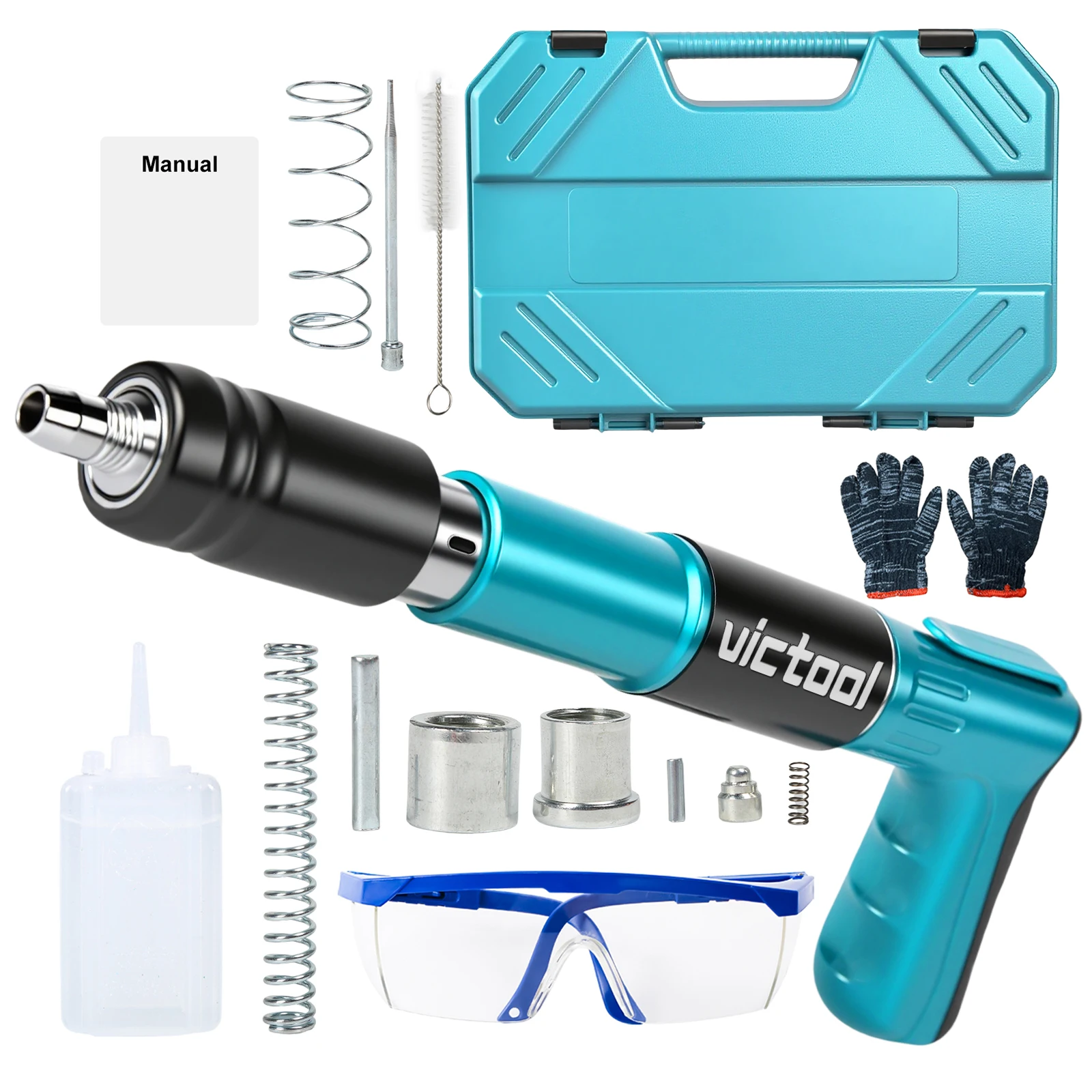 

Manual Steel Nail Gun Ceiling Anchor Wire Slotting Device Woodworking Wall Fastener Rivet Guns Lightweight and easy to use High Quality