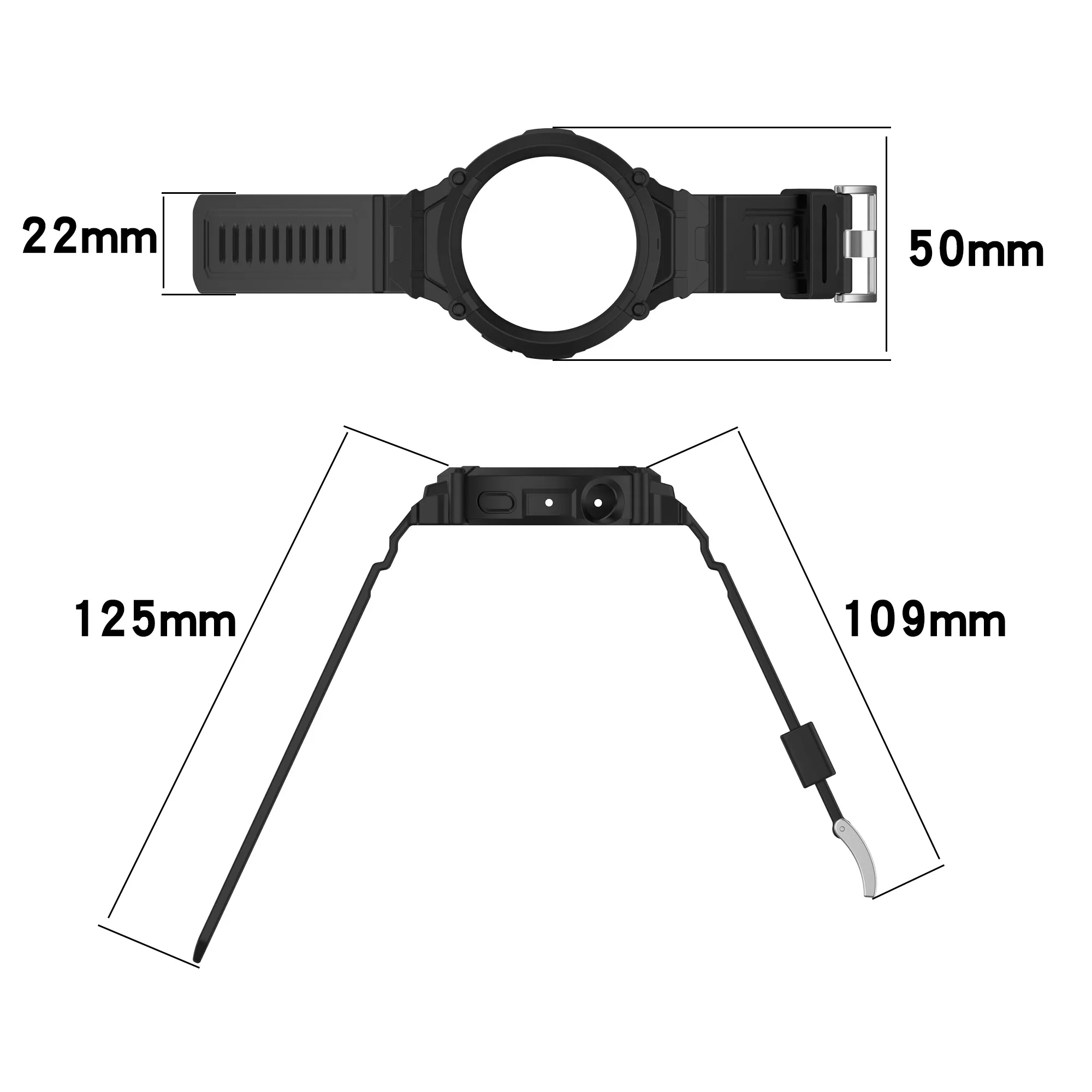 حزام ساعة سيليكون لساعة Vivo 5 watch 3 حزام ساعة متكامل حزام قابل للاستبدال لساعة IQOO 5 ملحقات حزام الساعة #3