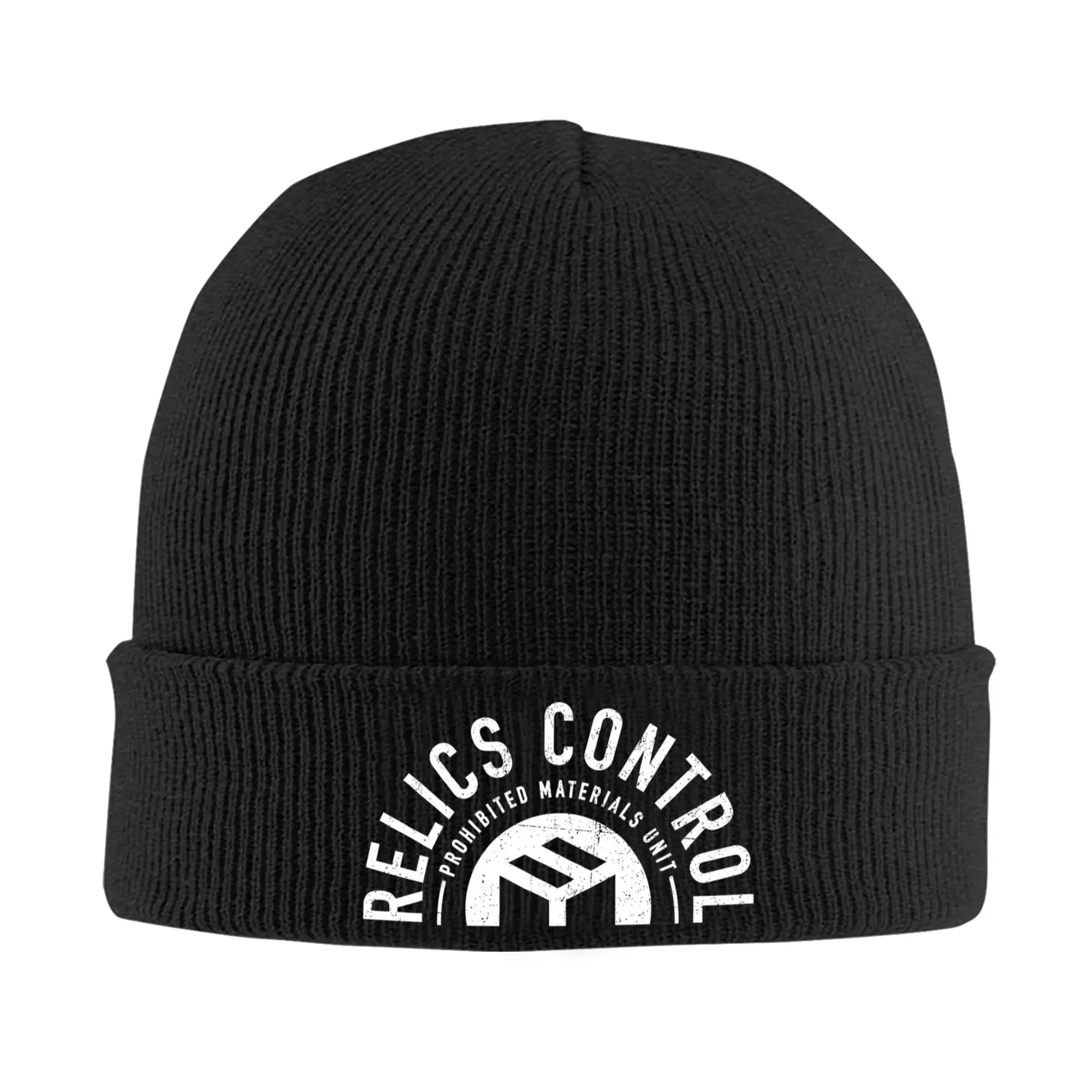 Silos Relics Control Knitted Hat for Women Men Skullies Beanies Autumn  Hat Acrylic Prohibited Materials Unit Hip Hop Melon Cap
