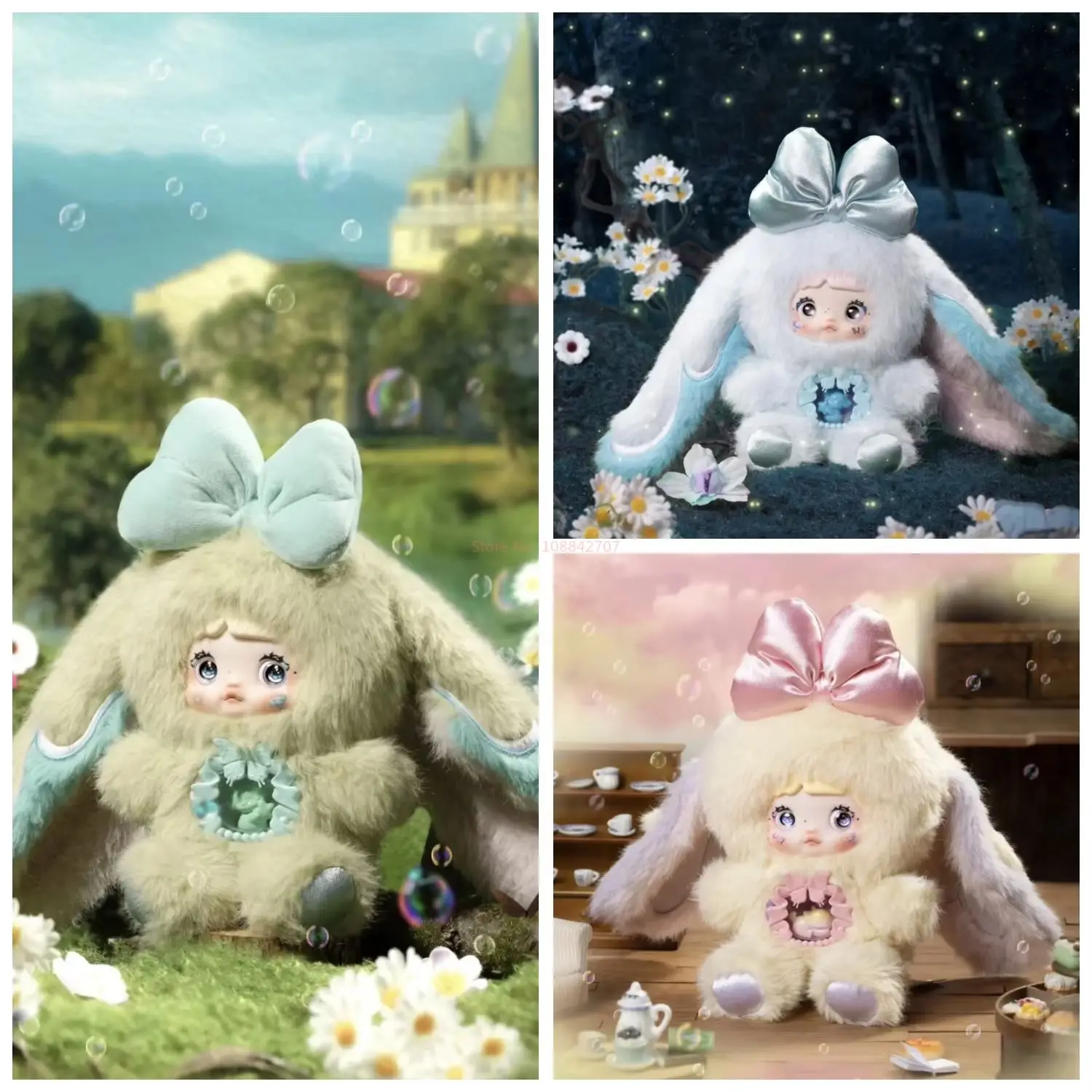 Echte Nommi V6 Verschillende Wereld Pluche Blind Box Mysterieuze Box Anime Karakter Vinyl Hanger Schattige Pop Collectie Model Speelgoed