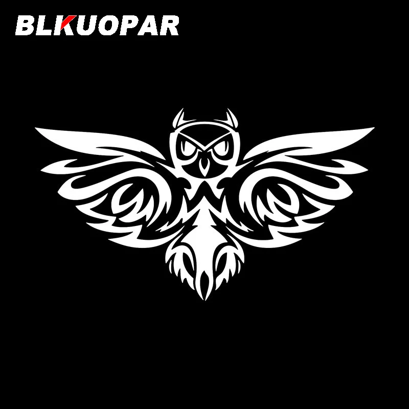 BLKUOPAR Tribal Owl Silhouette Car Stickers Personality Creative Decal Windows Trunk Air Conditioner Motorcycle Car Accessories