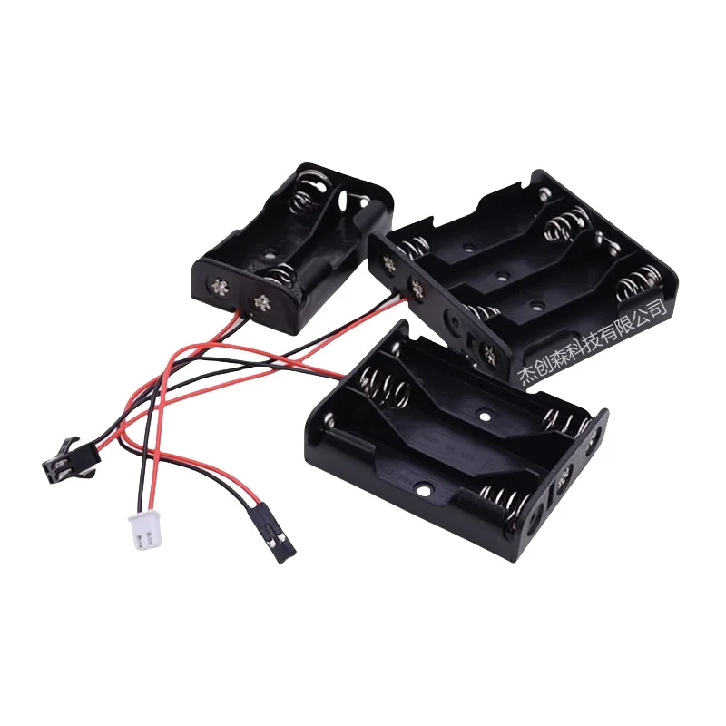 

2/3/4/6/8x1.5V AA/AAA Battery Box/Holder In Series With PH2.0/XH2.54/JST/SM/DuPont/DC5521 Plug Terminal Line
