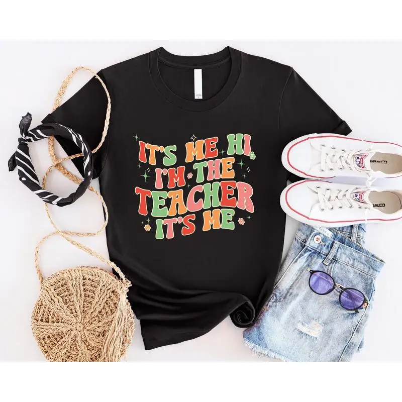 Camiseta It's Me Hi Teacher, regreso a la escuela, vida, jardín de infantes, reconocimiento elemental