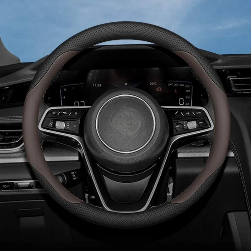 Ultra-Thin Universal Steering Wheel Cover for Hongqi H9, H5, HS5, H6, EQM5, HS3, HS7 - Anti-Slip & Breathable