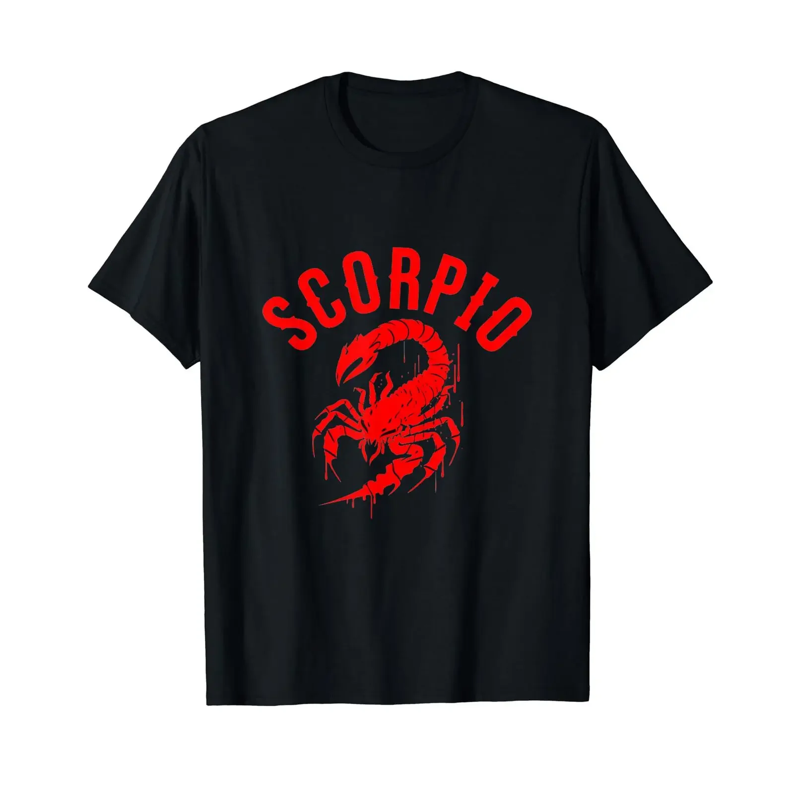 Camiseta Vintage Skorpion Sternzeichen com Estampa Divertida de Astrologia e Horóscopo, Lavada, Elástica, Respirável, Casual, Confortável e Macia