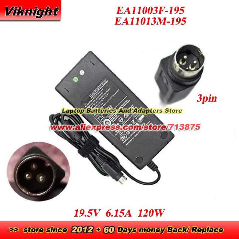 Adaptador de CA Original para EDAC EA11003F-195 EA11013M-195, 19.5V 6.15A 120W, Compatible con Targus ACP71AU ACP71EU ACP71EUZA ACP77EUZ FOLIO 9470M