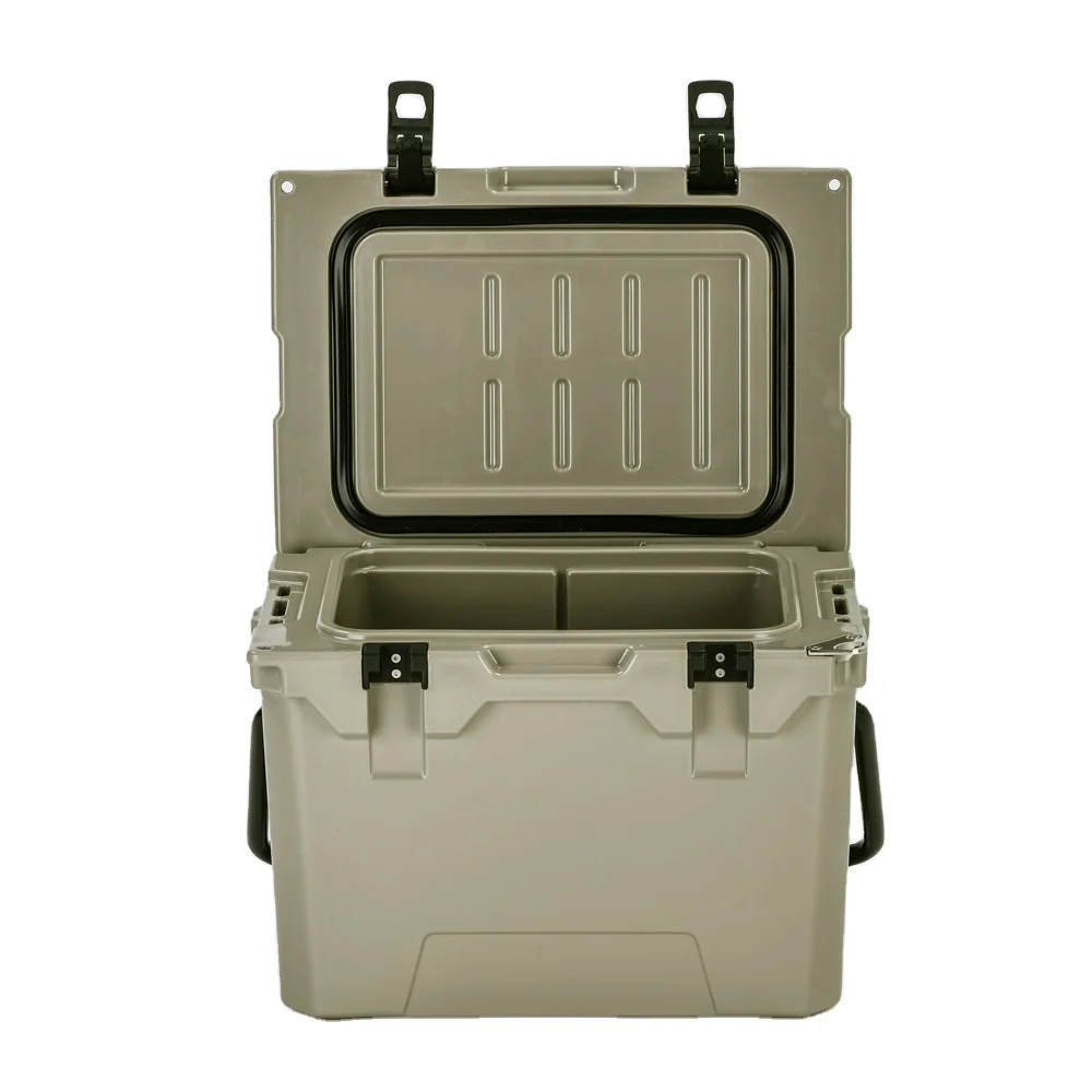 

Изготовленная на заказ портативная квадратная полиэтиленовая изолированная коробка-холодильник объемом 23 л, жесткая роторная рыба, кемпинг, рыбалка, ледяной сундук для еды и охоты