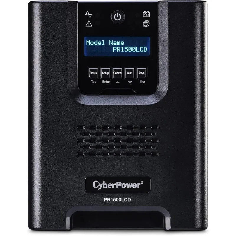 CyberPower PR1500LCD Smart App Sinewave UPS System, 1500VA/1500W, 8 Outlets, AVR, Mini-Tower