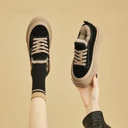 Chunky New In Platform Plus Warm Women's Snow Boots No Slipery Hot Y2k Winter 2025 Gyaru Boot Furry Plush on Offer Ladies Shoes