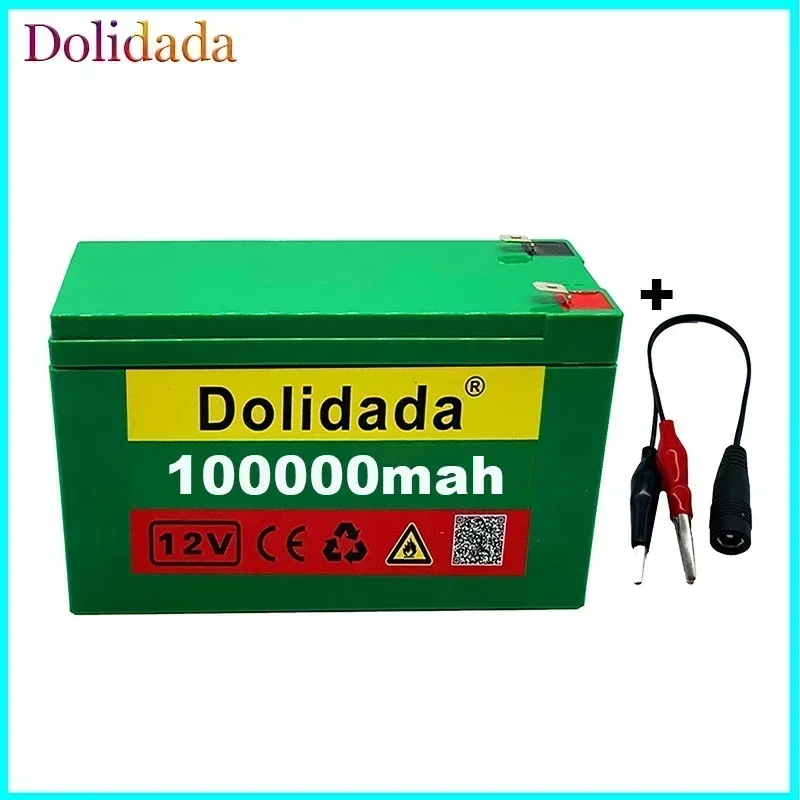 New 12V 3s7p Lithium Ion Battery100Ah Is Suitable for Outdoor Lighting of Agricultural Sprayer Sound Reserve Battery+ Charger