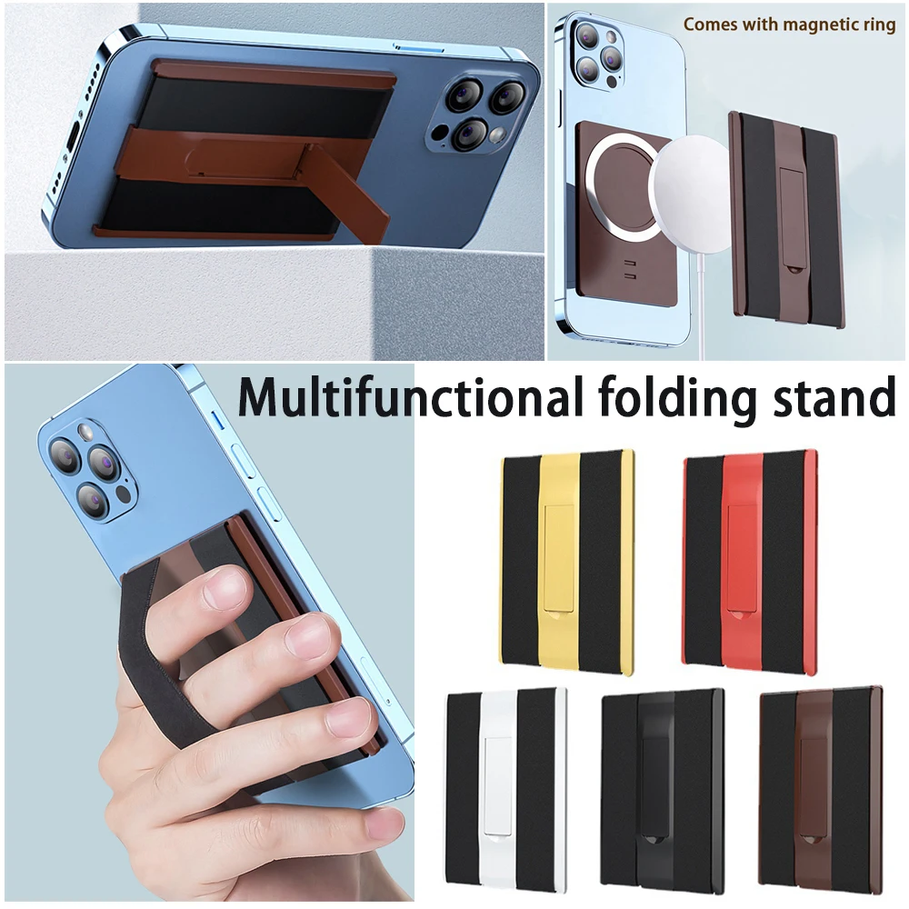 

Фиксированный ремешок для телефона, магнитный автомобильный держатель, подставка для телефона, держатель для телефона, кольцо на палец, устойчивый для Iphone Magsafe, Беспроводная зарядка