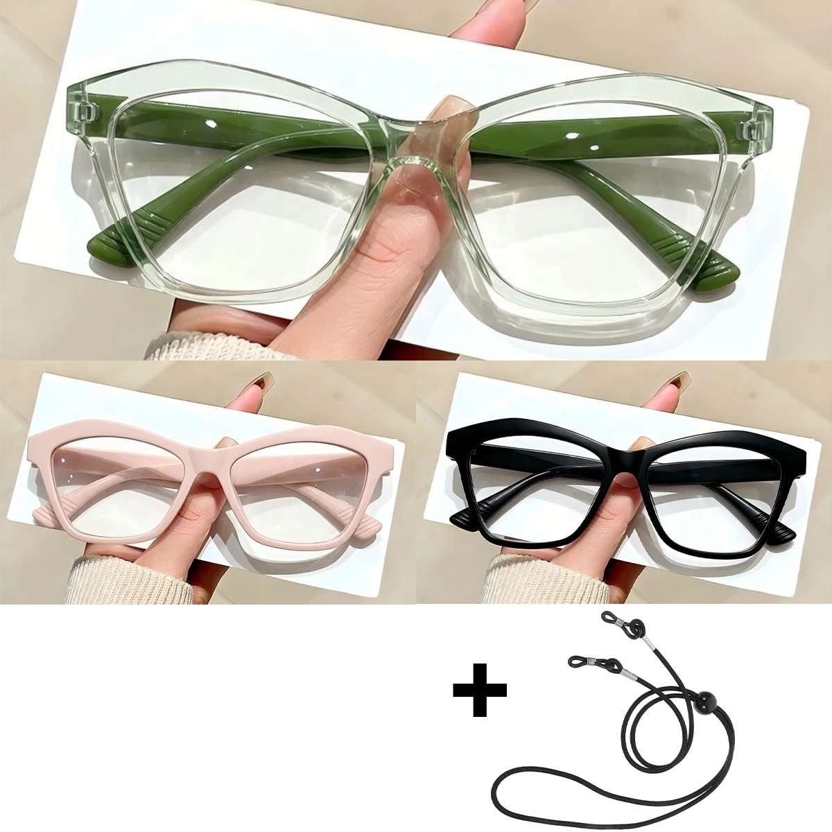 Women's Automatic Zoom Cat Eyes Reading Glasses Anti Blue Light Auto Focus Reading Glasses Fashion High Quality Personalized L50