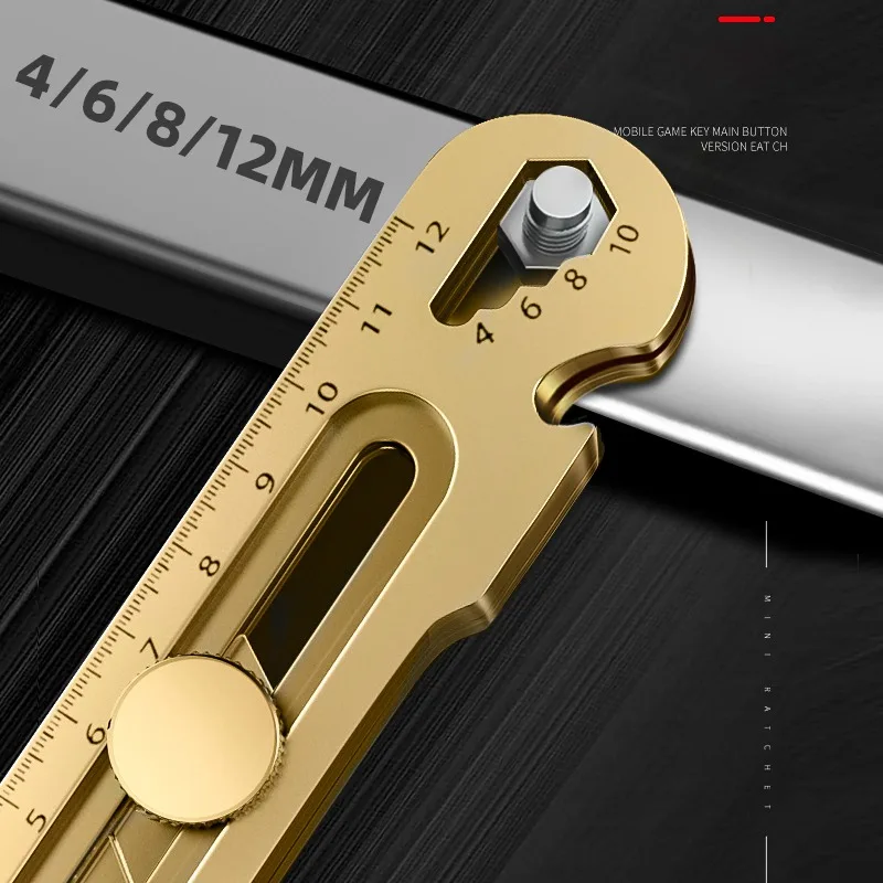 Gold Stainless Steel Art Knife 6-in-1 Multifunctional Wallpaper Cutting Knife Large 18mm Industrial Grade Intermediate couteau